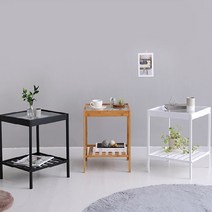 이케아 사이드 미니 수납 소파 테이블 침대 틈새 선반보조 원목 미용실 베란다 티 쇼파용 창가, 내츄럴