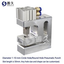가죽펀칭 공예 구멍뚫기 원형 구멍 펀처 공압 비닐 봉투 용 둥근 펀치 기계, Diameter 3mm