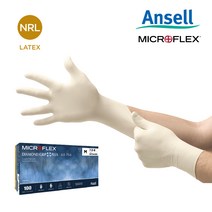 Microflex 다이아몬드그립플러스(1팩=100매)라텍스장갑, 1팩
