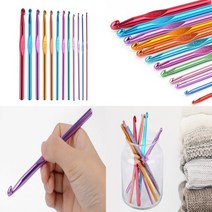 12P 코바늘셋트 뜨게바늘 뜨개바늘 초보코바늘 뜨개질바늘