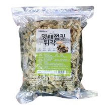 명태껍질 튀각 튀김 명태 껍질 술안주 500g, 1개
