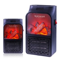 칼만 510W 미니 전기벽난로 모닥불 PTC 온풍기 전기 히터 DK-6000 리모컨 조작 18단계 온도설정 화장실, DK-6000 단품