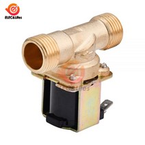 고효율펌프 G1/2 3939황동 전기 솔레노이드 밸브 태양열 온수기 밸브용 12V 24V 220V 물 공기 흡입구 흐름 스위치, [01] 1/2