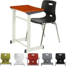 HS멀티기획2 학원용책걸상세트 학생용책상 학교 학습 교육 의자 공부방 수강용 1인용 교실, 화이트