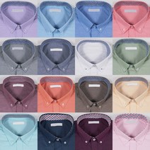 핸써밍 빅사이즈 (M~4XL) 세미 슬림핏 긴팔 일반 카라 옥스포드 셔츠 16컬러