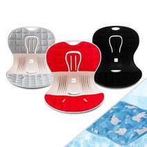 좌식의자 등받이좌식의자 앉은뱅이의자 시원한 쿨매트 쿨베게 증정 행사, 레드