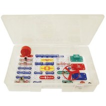 Snap Circuits Pro SC-500 전자 기기 탐색 키트 500개 이상의 프로젝트 풀 컬러 매뉴얼 73 + 스냅 회로 부품 어린이를 위한 STEM 교육용 장난감, 전부