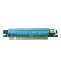 1U 컴퓨터 서버 특수 섀시를위한 90도 PCIEXPRESS 16X 익스텐더 카드, 01 Blue