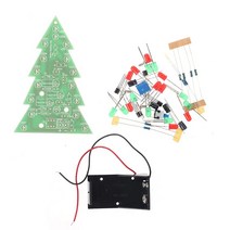 크리스마스 트리 LED 플래싱 라이트 DIY 키트 레드 그린 플래시 회로 보드 LED 핫, 녹색
