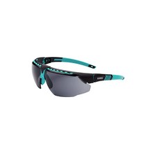 UVEX by Honeywell 아바타 보안경 레드 프레임 투명 렌즈 및 긁힘 방지 하드코트 포함(S2860), Gray Lens HydroShield Anti-Fo, Teal Frame