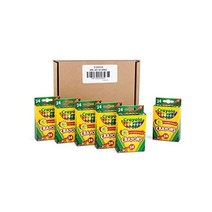 크레욜라 크레용 어린이 대량 학용품 24개 상자6개 팩 다양한 색상, 24 Count (Pack of 6), Crayons