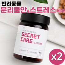 시크릿케어 더블액션 영양간식(연어) 100g 반려동물 영양제 분리불안 우울 스트레스 완화제 트립토판 가바 테아닌 프로폴리스 반려견 반려묘 필수영양제, 2개