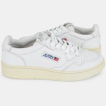 AUTRY 22 F/W 오트리 남성 메달리스트 고트 레더 로우탑(올화이트) AULM GG04