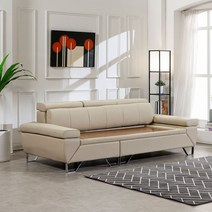 [라텍스바디필로우증정]이조농방 틸렌트 천연가죽면피 가죽온열쇼파, 4.5인용(스틀제외)+진그레이+확장형황토볼(황토)