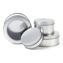 [루팡몰]다목적 원형 틴케이스 원형틴케이스 철재케이스 미니정리함 소품정리함 투, 65x40mm - 막힘