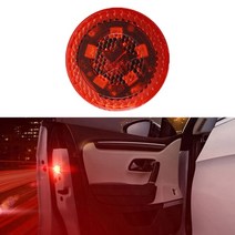 점멸등 비상 1pc 도어 라이트 무선 led 자동차 도어 열기 경고 조명 환영 램프, RGB