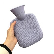 풋 워머 뜨거운 물병 넓은 개방 다목적 1L 클래식 물 가방 손 발 따뜻한 목 어깨 월경 경련, 자주색