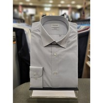 NC불광점 예작 ** 고퀄리티 면100 봄여름 긴소매** 미니쿠타이체크 그레이 슬림핏 긴팔 셔츠 YJ1MBS572GY