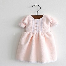 출산선물 드레스모양 주방 면수건 카페행주 핸드타올 프리미엄 유치원준비물 판촉용, 1개, 핑크