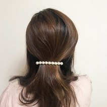 더핀 진주반머리핀 단발머리 반머리묶음