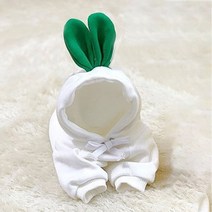 헤어 귀여운 과일 개 후드 양털 애완 동물 옷 작은 중형 코트 강아지 고양이 의상 프랑스 치와와 재킷 정장, [01] XS, [04] White Radish Sweater