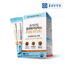 [KT알파쇼핑]종근당건강 프리바이오틱스FOS 유산균먹이 30포 1박스 1개월분, 상세페이지참조, 소