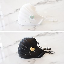 KF94 필터교환 국내생산 보건용 식약처허가 후아 오펜가드 마스크, 블랙