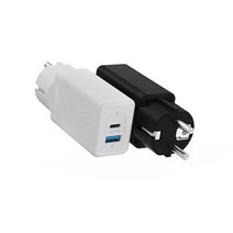 아트뮤 USB PD 65W PPS GaN 접지 듀얼 초고속 충전기 GC720, 화이트, 1개