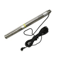 우물 펌프 수중 지하수 수도 CE 워터 깊은 180ft 8GPM IP68 220V 370W 50mm 잠수정 보어 0.5HP, 한개옵션0