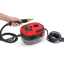 고압 세차 고온 및 고압 스팀 청소기 에어컨 주방 후드 오일 오염 가정용 2500W 소독제, 02 빨간_01 미국_02 220V