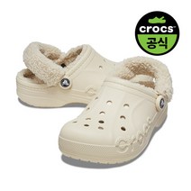 크록스 공식 공용 BAYA LINED FUZZ STRAP CLOG WINTER 23FUCL206633
