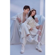 셀프웨딩 신혼여행 커플룩 시밀러룩 촬영 스튜디오 패션 정장 세트 빅사이즈