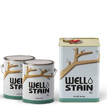 웰 WELL 오일스테인 DIY 페인트 4리터 도토리