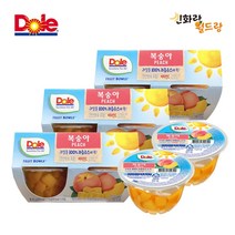 Dole돌 후룻볼 복숭아, 후룻볼 복숭아(4입)x3팩, 113g