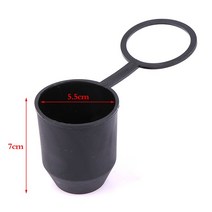 토우 볼 견인 바 로프 후크 유니버설 50MM 트레일러 액세서리 블랙 실버 자동차 견인 바 볼 커버 캡 히치, 03 black 1