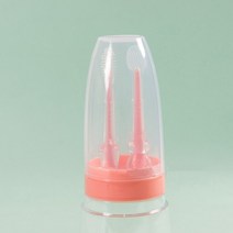 부드러운 강모 실리콘 혀 칫솔 유아 구강 관리 BPA 프리 커버 훈련 칫솔, 11.Pink2pcs
