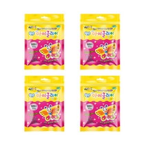 아모스 탱탱 아이클레이 파우치 2500 (4개입), 50g, 형광핑크