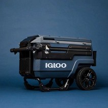 낚시쿨러 카트형 대형 66L 초경량 캠핑 아이스박스, 66L 블루