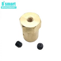 DIY 부품 세트 육각 커플링 3mm 4mm 6mm 8mm 내부 보어 기어 모터 샤프트 자동차 모토 용 나사 금속 포함, 6mm 1pcs