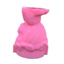 3d 실리콘 몰드/꽃병 몰드/베이킹 몰드 diy 크리스마스 양초 만들기 비누 만들기 및 식물 냄비에 이상적인 금형, 7.7x7.5x9.9cm, 분홍색