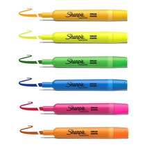 동아측기 [샤피] 액센트 탱크 형관펜, 6색 세트