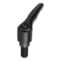 Kipp 06460-4101X25 Zinc Adjustable Handle with M10 External Thread Modern Design Style Steel Compo, 1