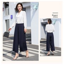 [무료배송]여성 여자 누구나 좋아하는 플리츠 와이드 밴딩 링클 시원한 쿨 여름 통바지