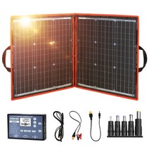 접이식 태양 전지 발전기 패널 캠핑 여행용 휴대용 양 전지 패널 80W 402pcs 18V, 협동사