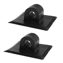 보트 엔진 선외기 2 pcs 카약 트롤링 낚시 고무 딩기 모터 마운트 장착 홀더 브래킷 내구성 마운트 랙, 검은색