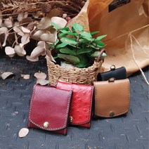 로스킨 사각동전지갑 반제품 DIY 수업용키트(소가죽) 가죽공예 DIY 패키지, 민자 핑크