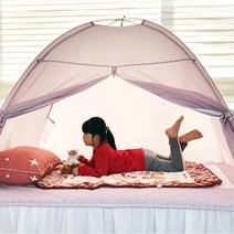 실내텐트 원터치 웃풍 한기 차단 난방 텐트 1인용 (소)