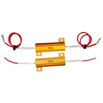50W 워닝캔슬러 2P 경고등 떨림현상방지 자동차 랜드로버 미니쿠퍼 링컨 피프 도요타 닛산 볼보 차 차량용 벤츠 혼다 포드 아우디 폭스바겐