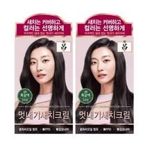 려 우아채 일반염색약(새치), 3N 흑갈색, 2개