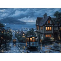 위witju_1000조각 직소퍼즐 샌프란시스코의 케이블카 전차 맞추기 용품 게임 놀이 만들기 세트 그림♥eternally, ♥eternallyy!!, ♥eternallyy!!